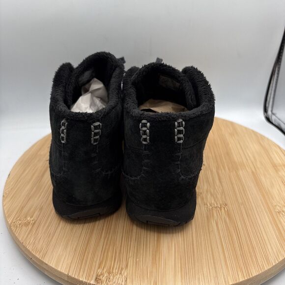 Skechers Relaxed Fit Bikers Totem Pole Boots Black Suede Lace Up Women's Size 9 - Picture 6 of 9